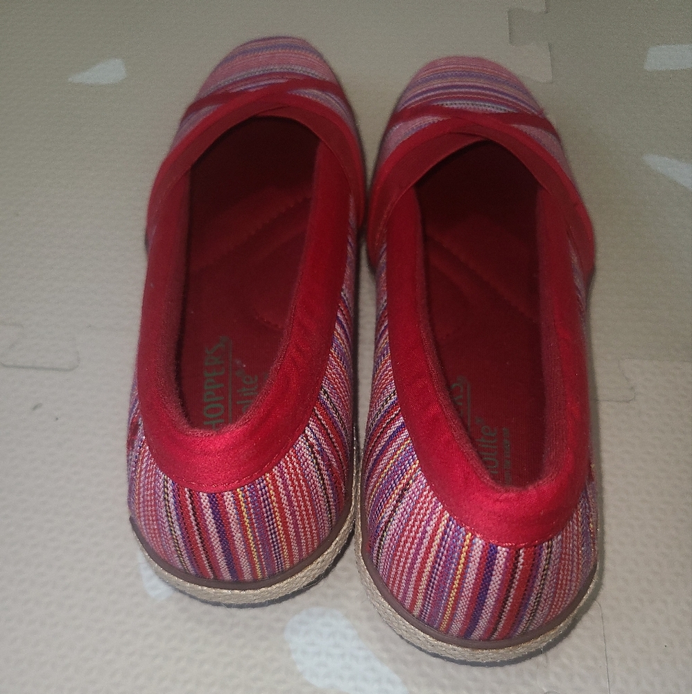 Grasshoppers Multicolor Striped Wedges - Picture 5 of 6